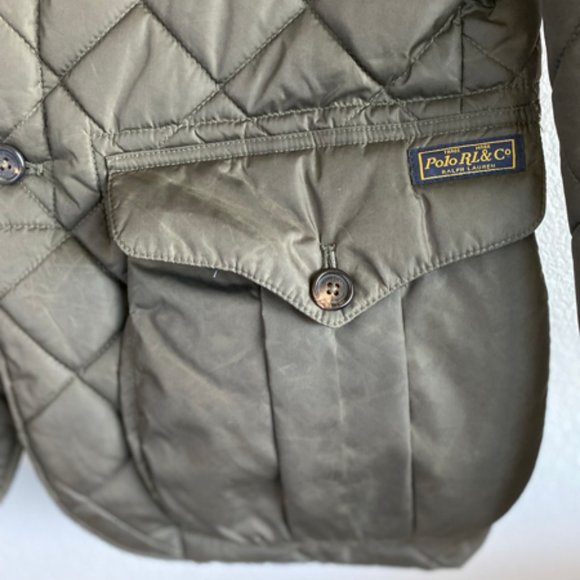Polo Ralph Lauren Vintage Men's Medium Northfield Quilted Olive Jacket - Picture 2 of 16